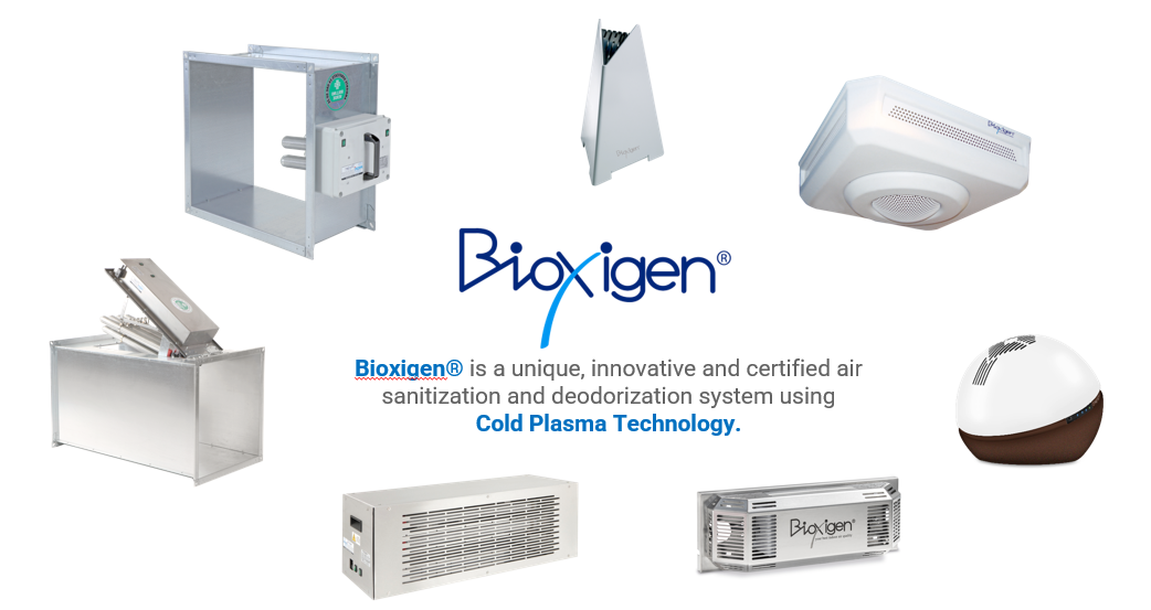Bioxigen Product Range — Cold Plasma Air Sanitization Systems